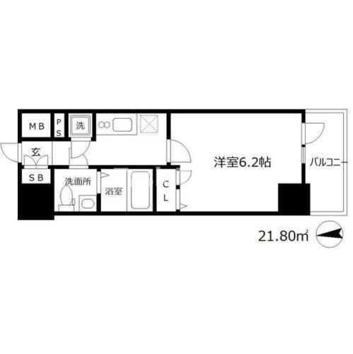 【間取り】 | エスリード天神橋筋六丁目
