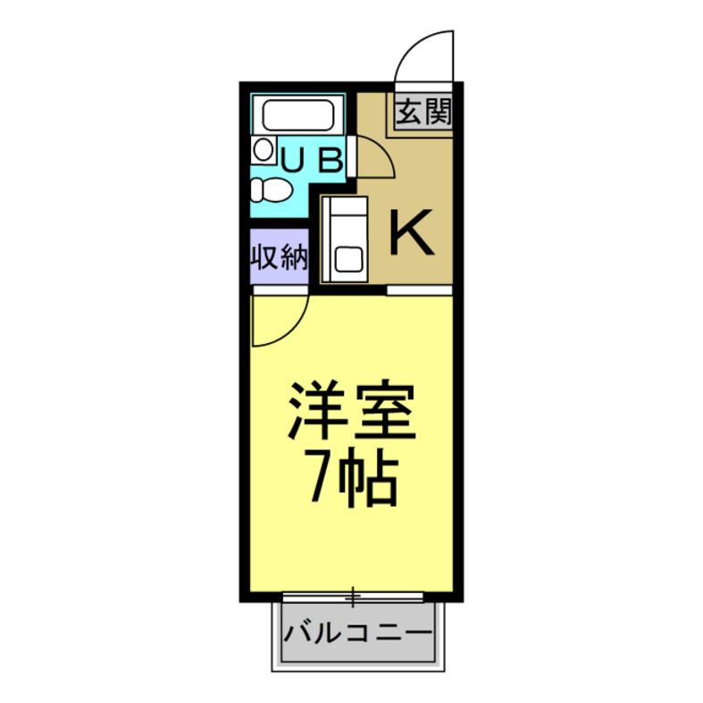 ハイツ若草Ⅱの間取り