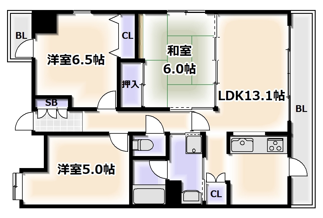 シャトーアネックスの間取り