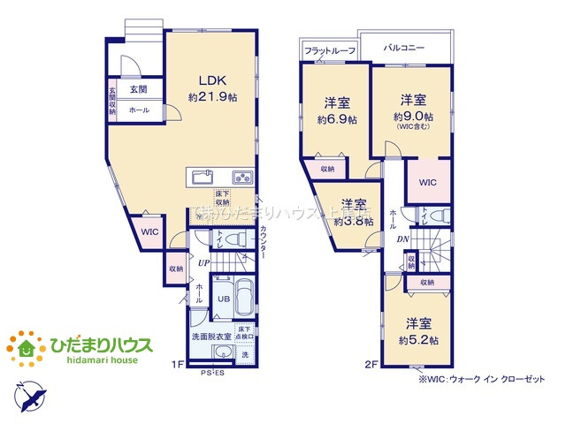 上尾市二ツ宮9期　新築戸建　GRACE01の間取り