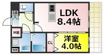 【間取り】 | プレサンス南堀江ザ・センス 仲介手数料無料