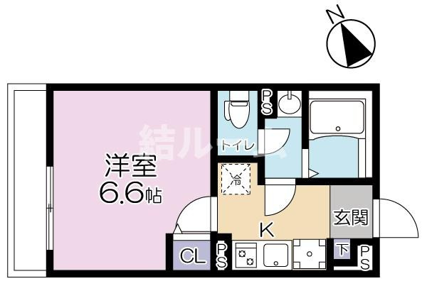 板橋区大谷口上町の賃貸マンションの間取り
