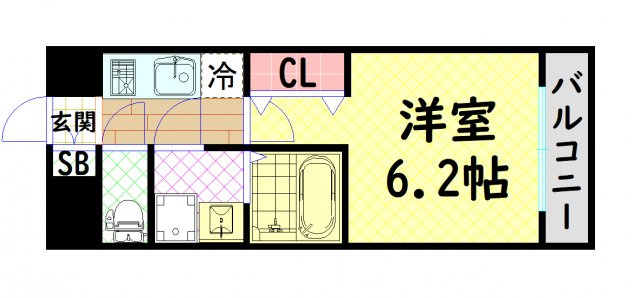 【間取り】 | エスリードレジデンス大阪難波