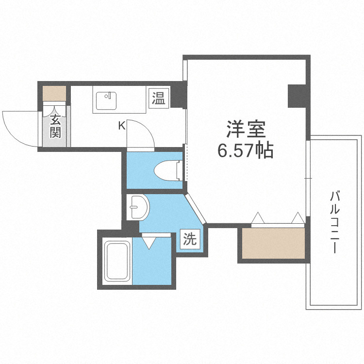 大阪市淀川区十三元今里１丁目の賃貸マンションの間取り