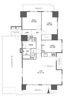  | 南東角部屋最上階ルーフバルコニーつき【シャトー大曽根】仲介手数料無料！旭丘小学校・桜丘中学校