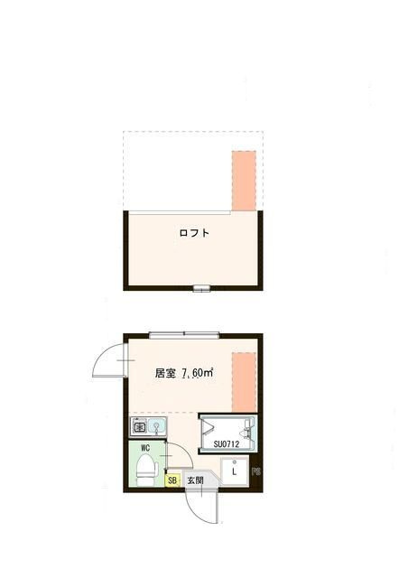 ハーモニーテラス千住東Ⅱの間取り|間取りです。