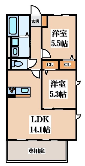 【間取り】 | シダーリーブル