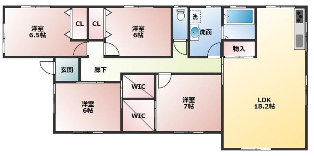千鳥が丘２丁目　新築戸建の間取り