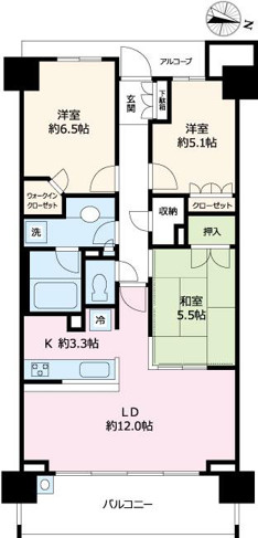 THE MIDLAND AVENUEの間取り