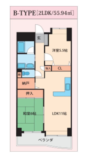 パークレーン六ツ門の間取り