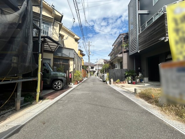 木幡御園　建築条件無土地の前面道路含む現地写真|実際に現地の様子を見てみませんか？（R8.10撮影）