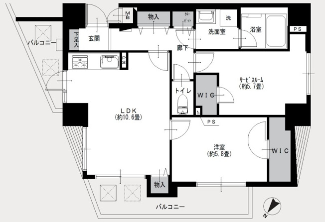 【間取り】 | マイキャッスル目黒