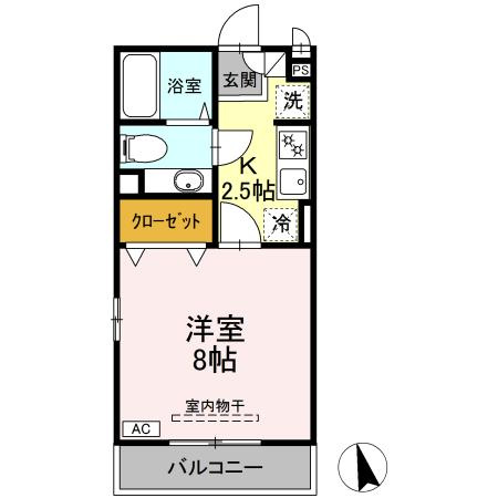 プランドール ＡＢの間取り