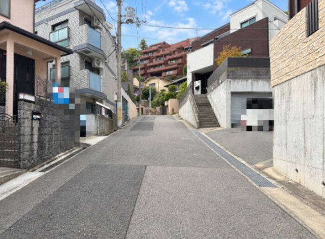 深江南町1丁目　売土地の前面道路含む現地写真