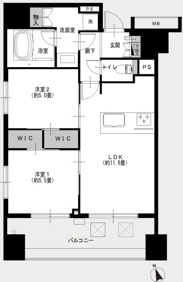 【間取り】 | プレシス上野リュクス