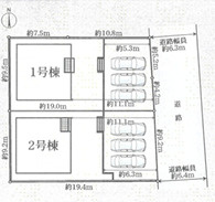 北葛飾郡広陵町三吉　第9期　の区画図