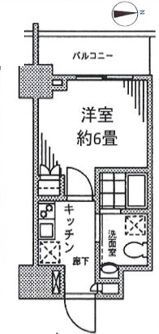 カスタリア門前仲町Ⅱの間取り