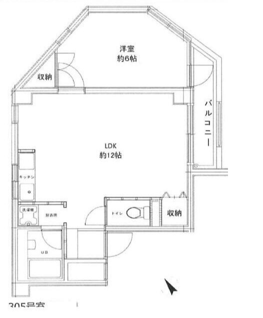 カーサケイワイNo.2の間取り