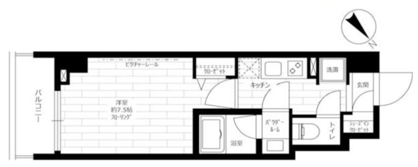 ステージファースト浅草桜橋の間取り