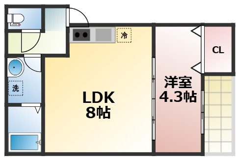 【間取り】 | well-being鶴橋　仲介手数料無料