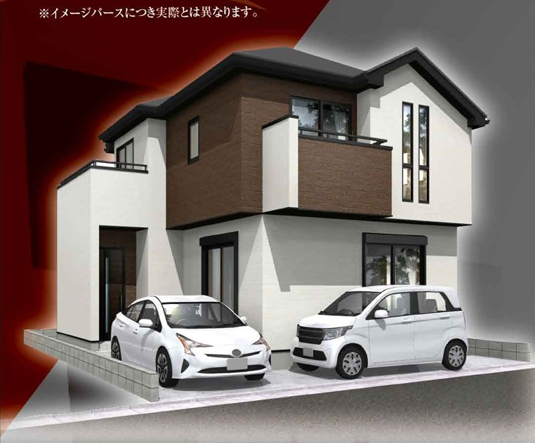 練馬区大泉学園町６丁目新築戸建全１棟の外観パース