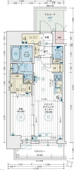 エステムコート名駅南シティリンクの間取り