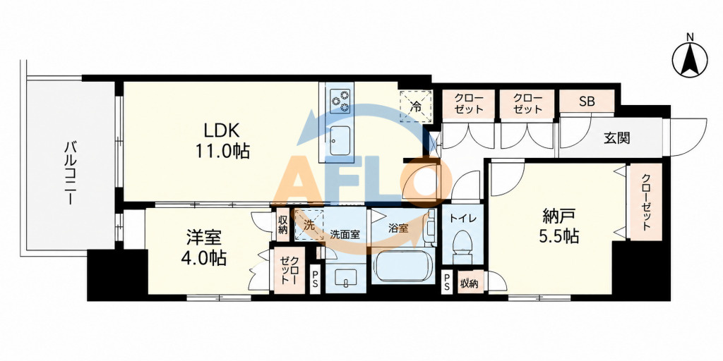 シーズンフラッツ南森町PREMIERの間取り|シーズンフラッツ南森町PREMIER