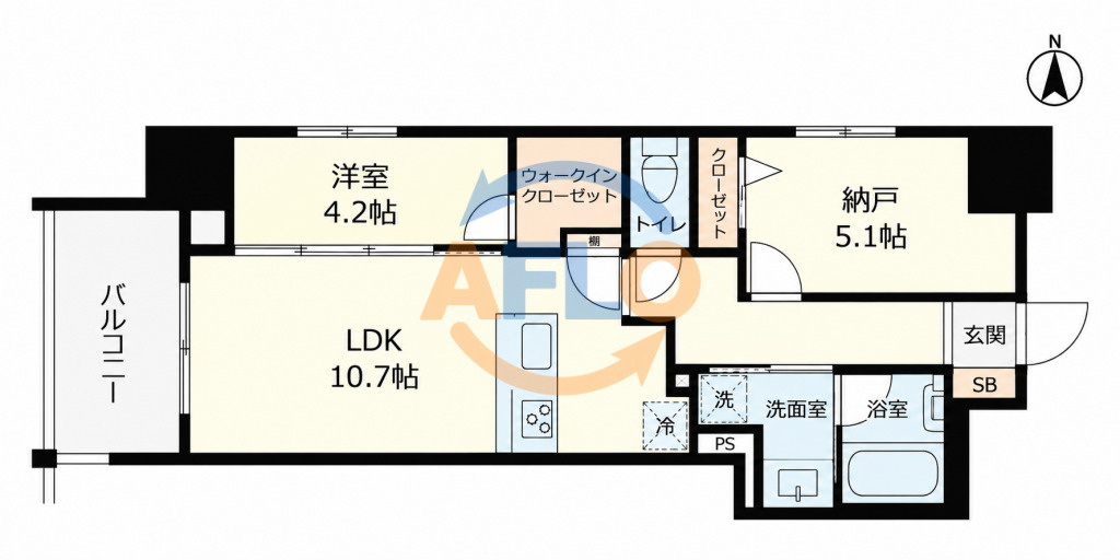 シーズンフラッツ南森町PREMIERの間取り|シーズンフラッツ南森町PREMIER