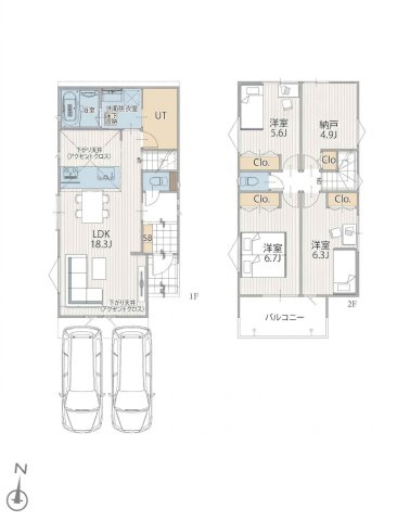 【間取り】 | 戸建て