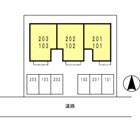 NITディアコートの区画図