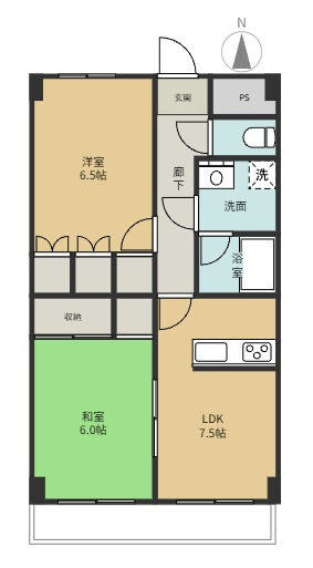 信開ドムス舞崎の間取り