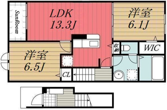 【間取り】 | クレール　E