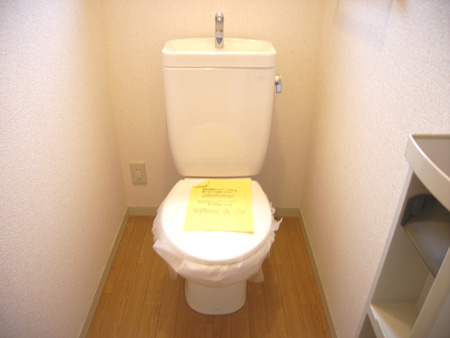 和泉市池上町１丁目のハイツのトイレ|落ち着いた色調のトイレです