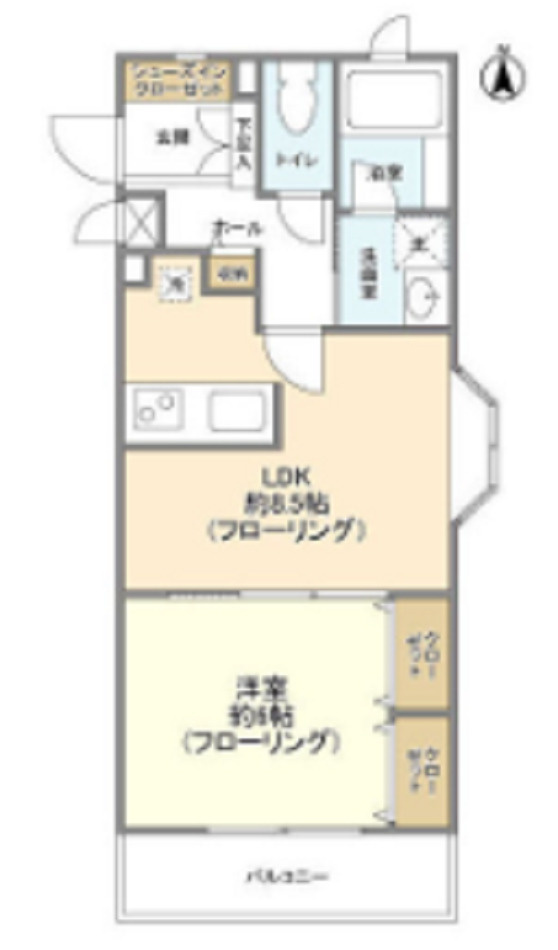 Mell maison Toshiメルメゾントシの間取り|間取り　
