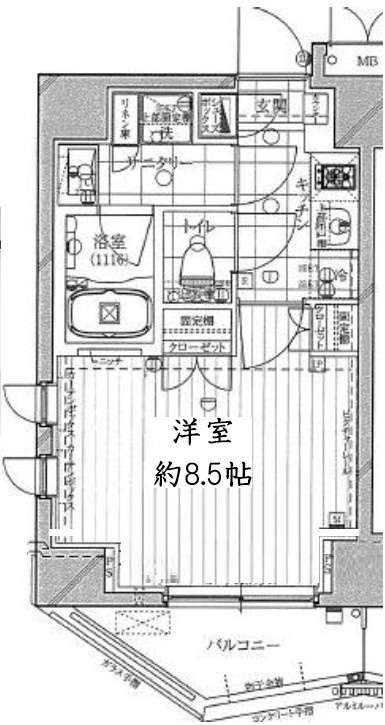 レガリス木場ステーションフロントの間取り|間取りです。