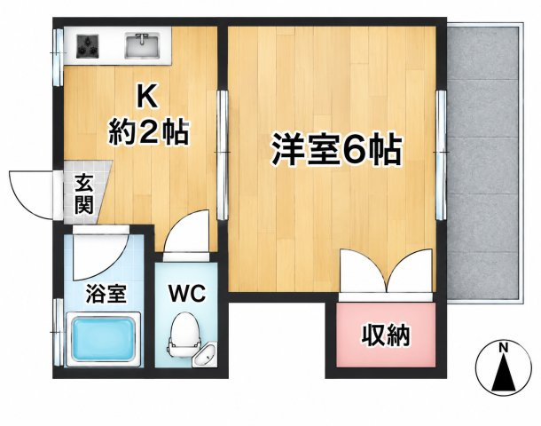 アサヒコーポの間取り