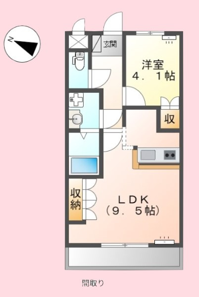 エスポアール　姫宮の間取り