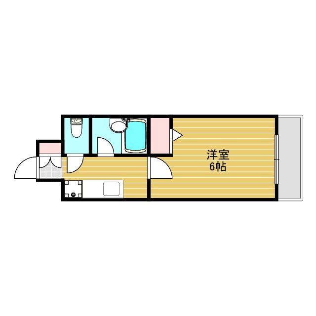 ローズコーポ西中島の間取り