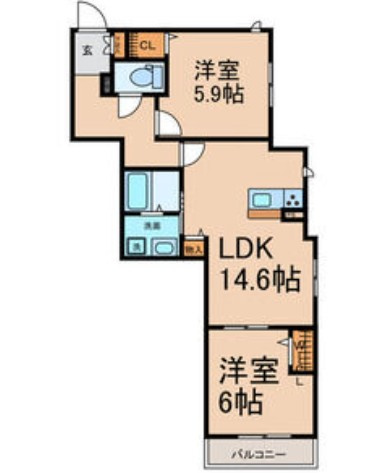 【間取り】 | サンウッド要【名古屋市賃貸・オートロック付】