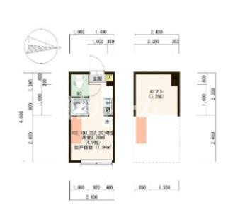板橋区中板橋のアパートの間取り
