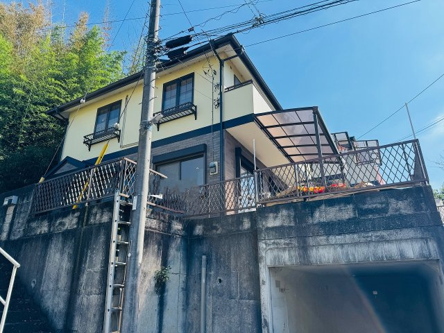 八王子市　小比企町　中古戸建ての外観|～山田駅徒歩15分・八王子みなみ野駅徒歩19分　内外装リフォーム中の再生住宅～