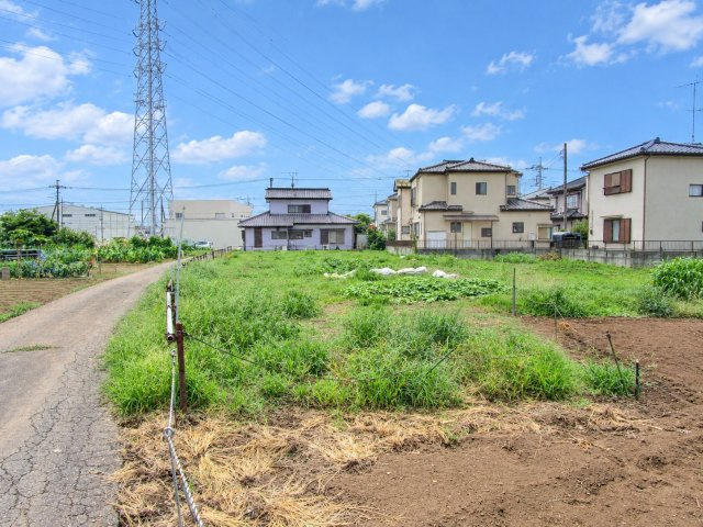 柏崎土地455 91坪②区画の前面道路含む現地写真