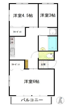 【間取り】 | 三田中村橋コーポ