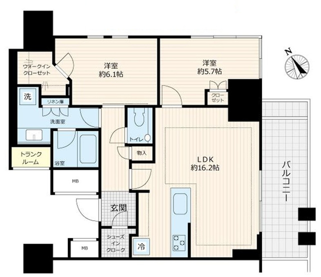 【間取り】 | プラウドタワー渋谷