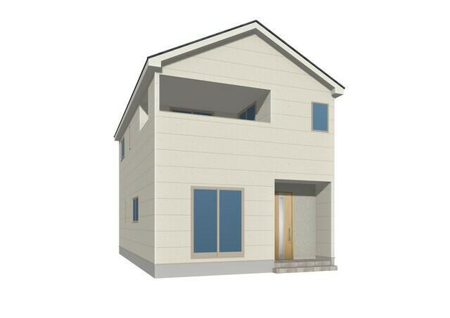 古賀市花見東１丁目の新築一戸建の外観パース