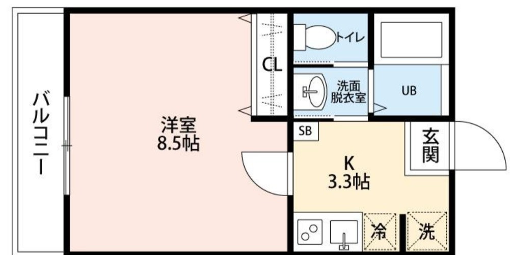 ルミエール仲介手数料（賃料の1.10ヵ月）の50％OFF対象物件！の間取り