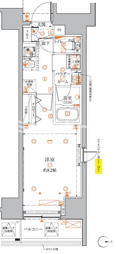 クレイシアIDZ蒲田の間取り