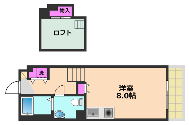 【間取り】 | アビタ細川高槻
