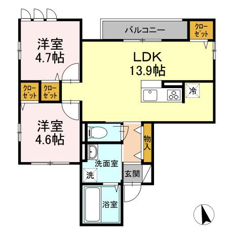 【間取り】 | アンジュール高島平Ⅰ