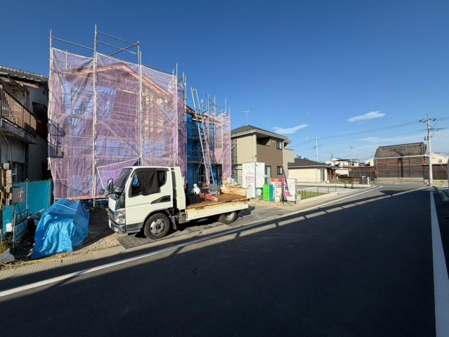 【前面道路含む現地写真】 | 高崎市岩鼻町　新築住宅